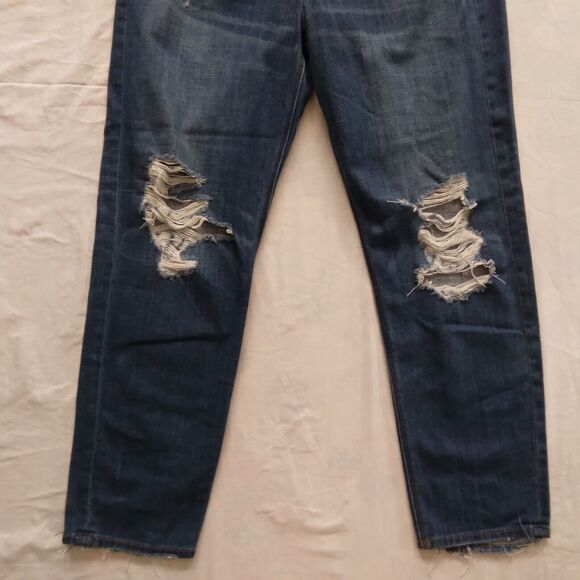 American Eagle Vintage Hi-Rise Button Fly Distressed Jeans Womens Size 10 - Picture 3 of 8
